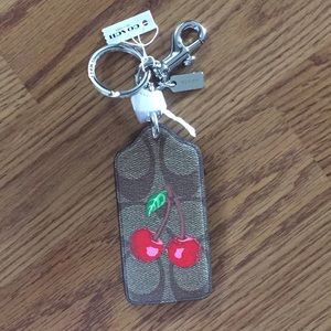 COACH Cherry Red Bag Charm